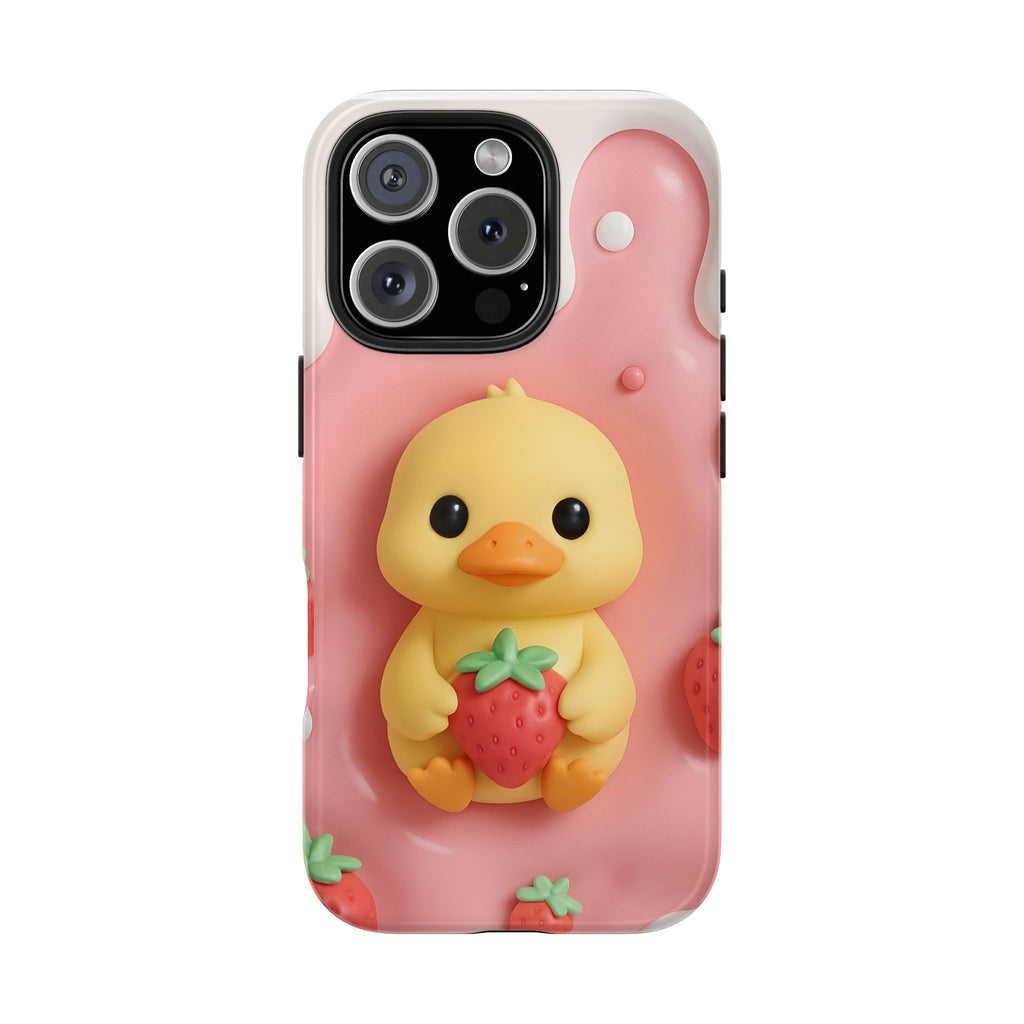 Cute Duck Phone Case for iPhone 17, 16, 15, 14, 13, iPhone Pro 16, 15, 14, 13, iPhone Pro Max 16, 15, 14, 13, Samsung S24, S23, S22, S21