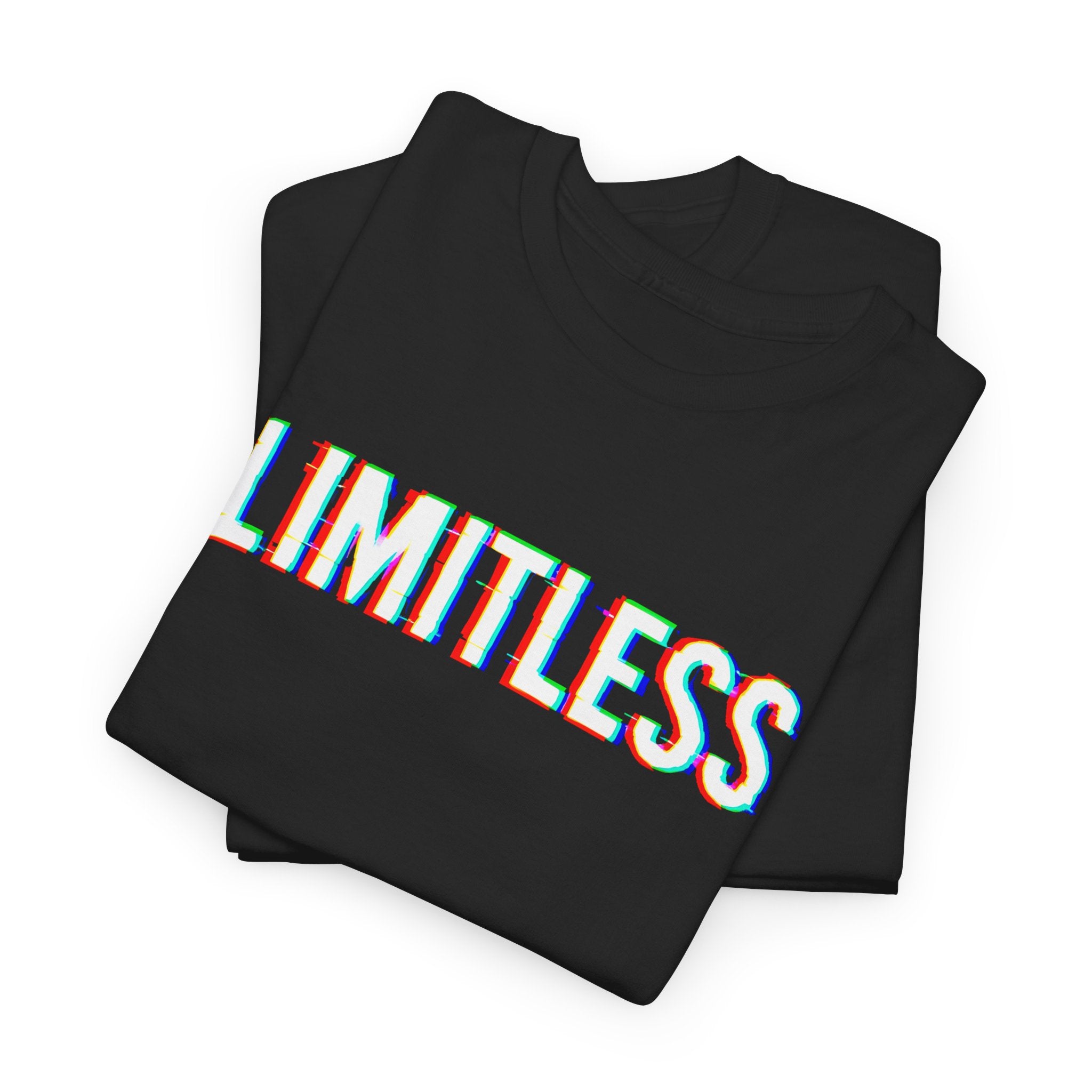 Limitless Unisex Heavy Cotton Tee, Motivational Shirt, Casual Wear, Gifts for Him/Her, Streetwear Fashion, Confidence Statement Tee