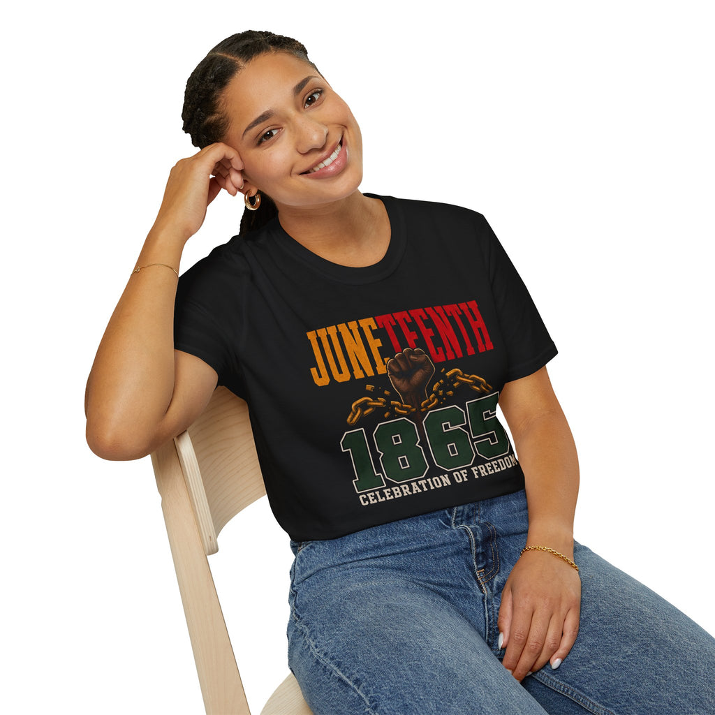 Breaking Chains Celebration of Freedom 1865 Shirt, Black History Tee, Soft Unisex