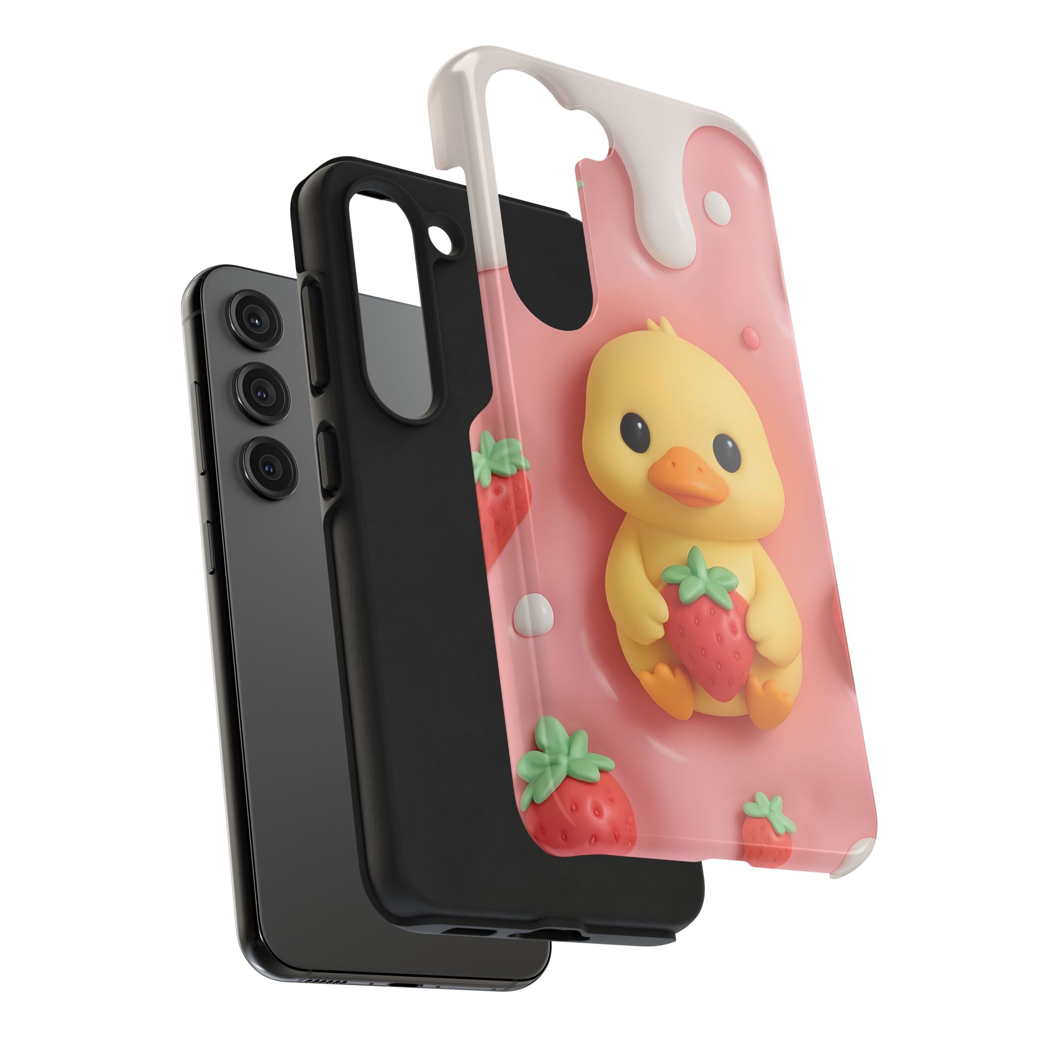 Cute Duck Phone Case for iPhone 17, 16, 15, 14, 13, iPhone Pro 16, 15, 14, 13, iPhone Pro Max 16, 15, 14, 13, Samsung S24, S23, S22, S21