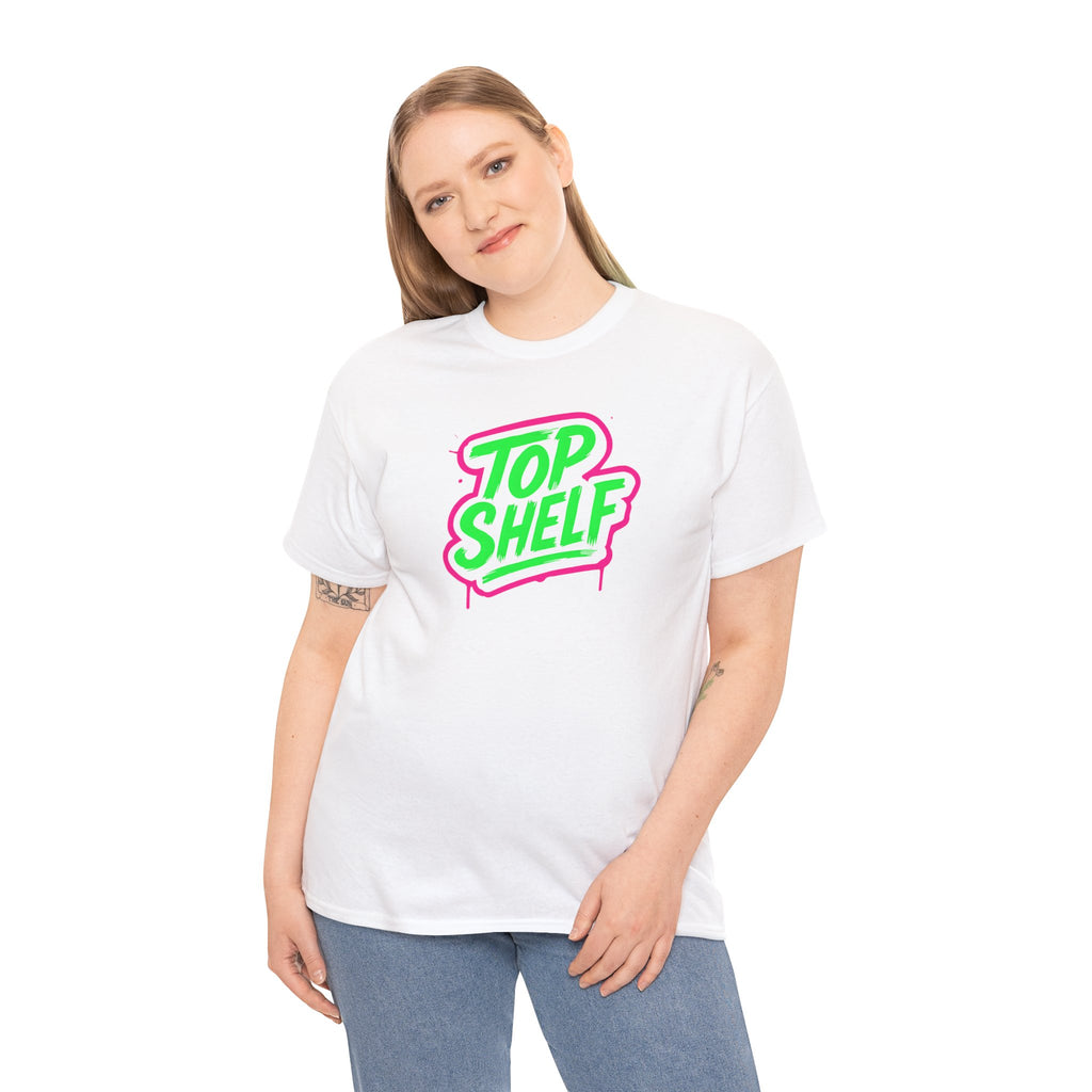 Top Shelf Vibrant Graphic Tee, Casual Wear
