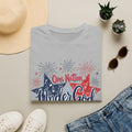 One Nation Under God T-Shirt | Patriotic Stars Fireworks Psalm 91:2