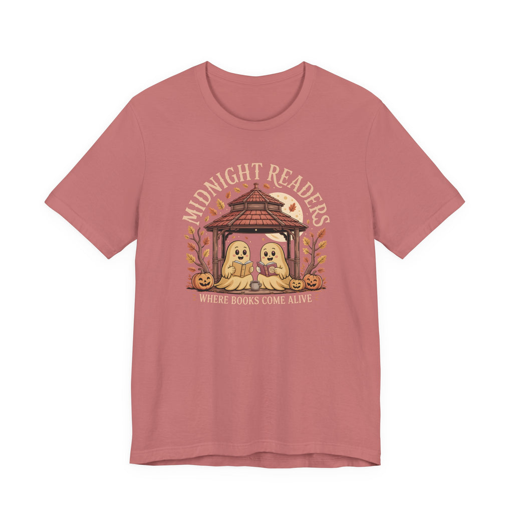 Midnight Readers Tee - Cozy Halloween Shirt, Reading Gifts, Book Lovers Tee, Fall Apparel, Spooky Season Outfit
