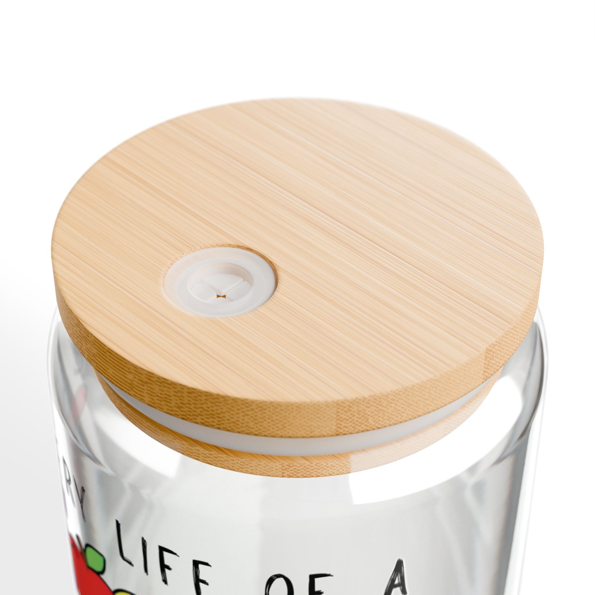 Battery Life of a Teacher 16oz Sipper Glass, Cute Drinkware for Educators, Graduation Gift, Back to School, Teacher Appreciation