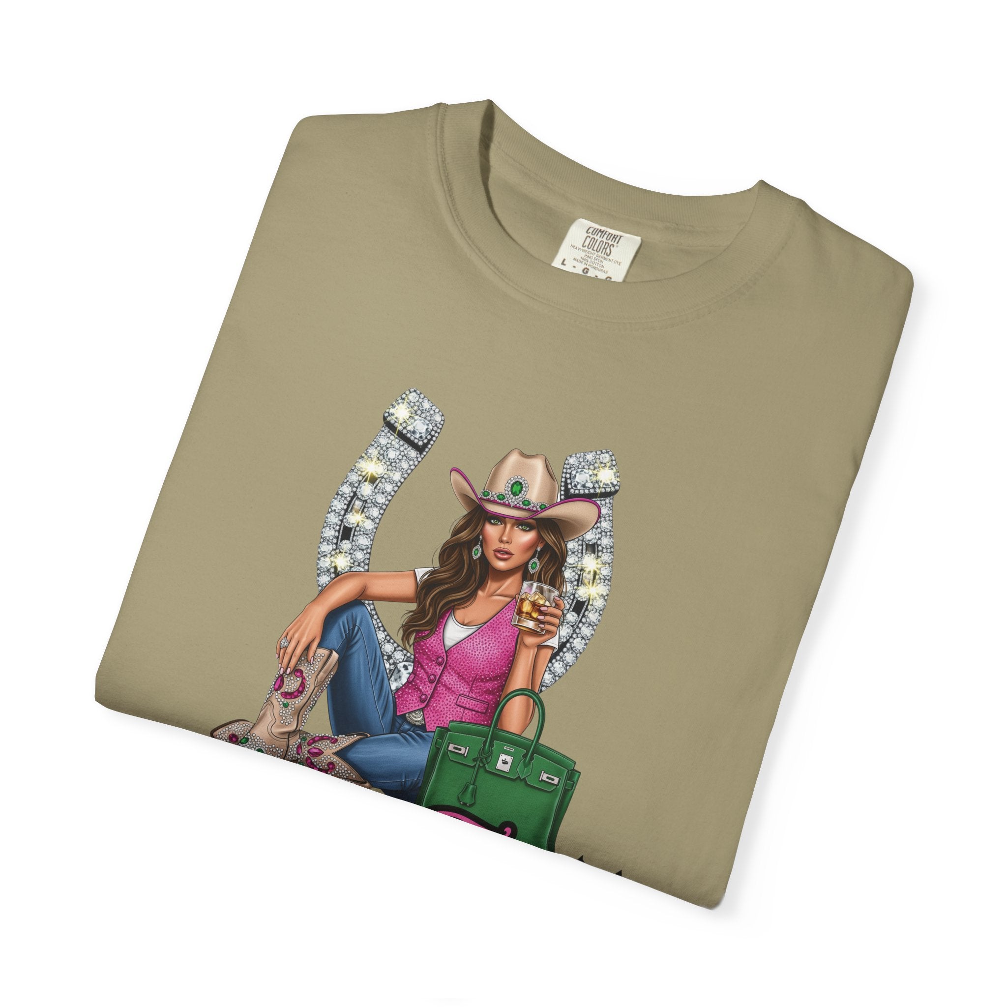 Cowgirl Rodeo Themed Rhinestone Shirt, 'Not My First Rodeo' Western Style Top, Rodeo Shirt, Women's Rhinestone Tee, Country Concert Outfit