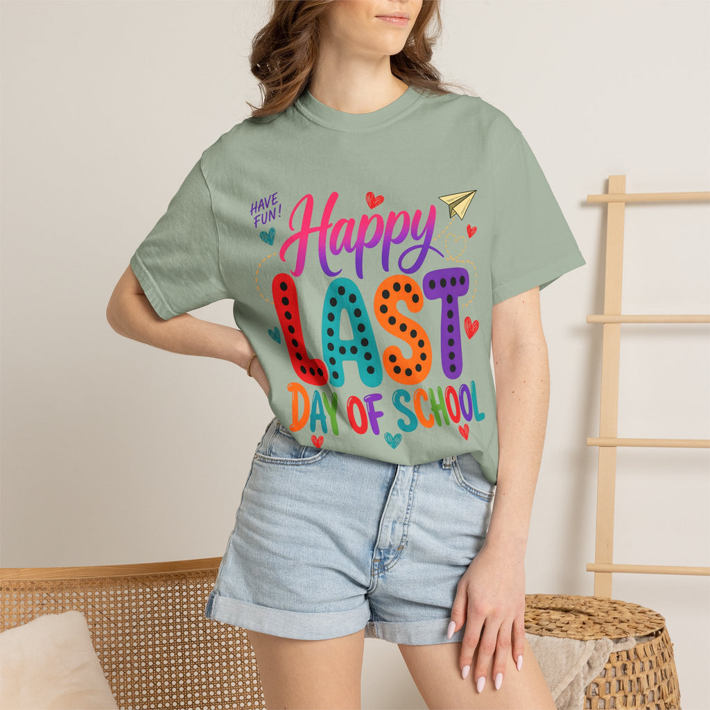 Comfort Colors Happy Last Day of School Teacher Shirt | Summer Break Shirt