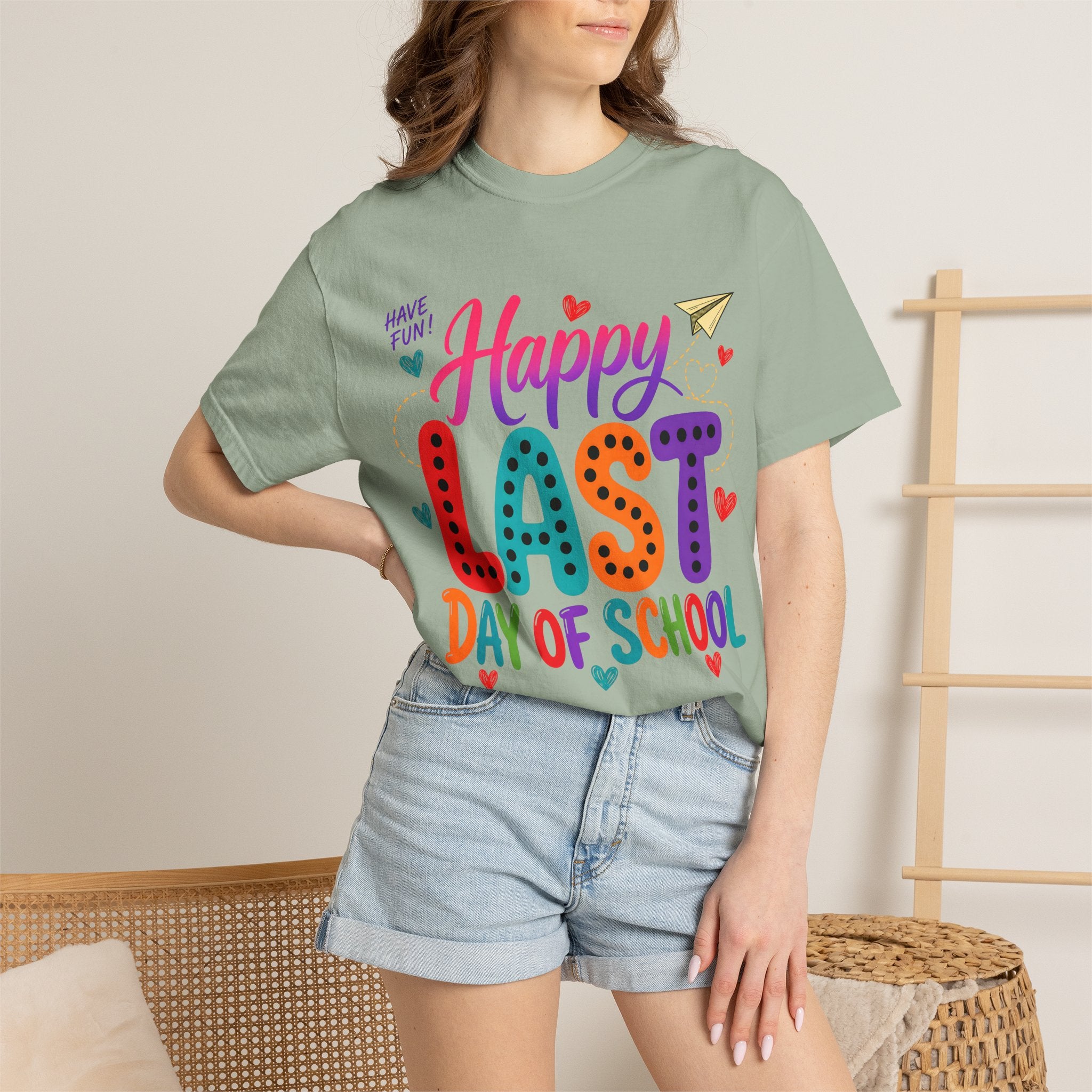Comfort Colors Happy Last Day of School Teacher Shirt | Summer Break Shirt