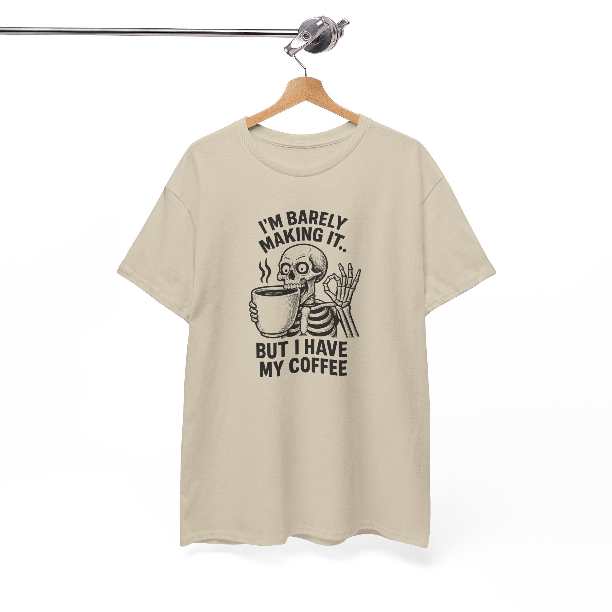 Coffee Skeleton Tee, Funny Graphic T-Shirt for Coffee Lovers, Unisex Heavy Cotton Tee, Perfect for Casual Outings, Gifts for Him/Her, [...]