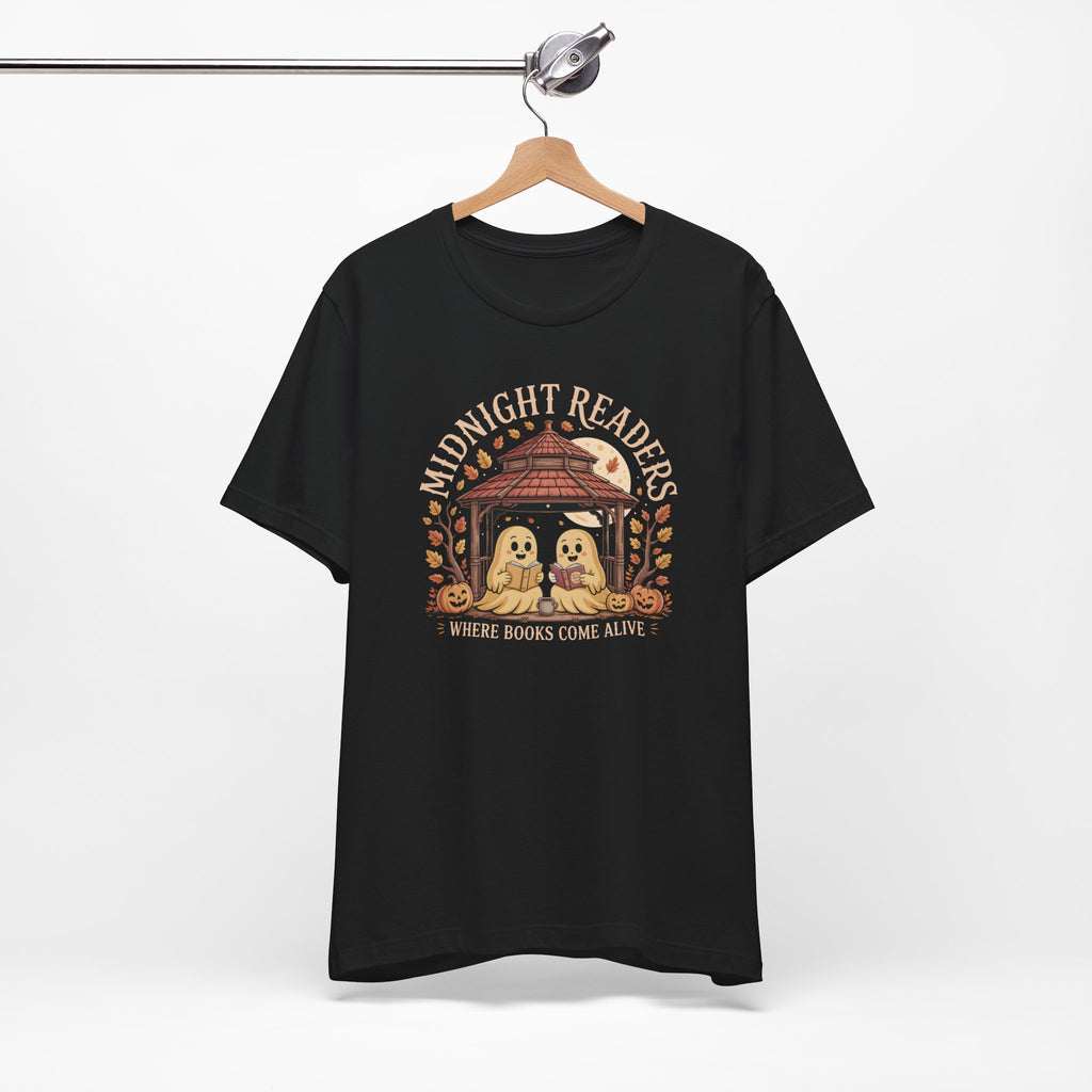 Midnight Readers Tee - Cozy Halloween Shirt, Reading Gifts, Book Lovers Tee, Fall Apparel, Spooky Season Outfit