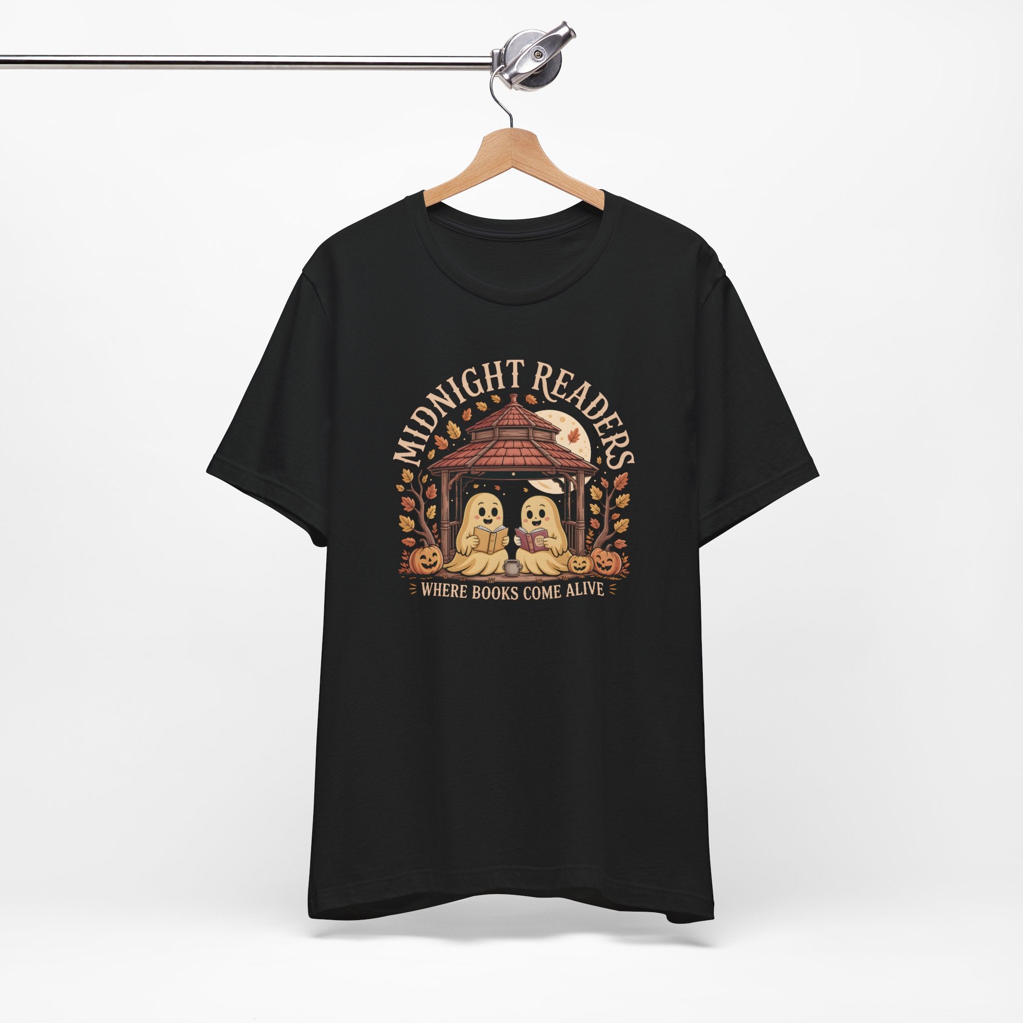 Midnight Readers Tee - Cozy Halloween Shirt, Reading Gifts, Book Lovers Tee, Fall Apparel, Spooky Season Outfit