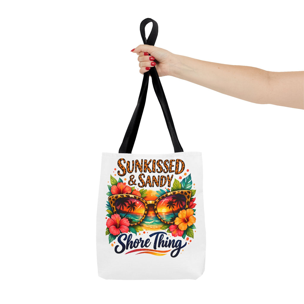 Sunkissed & Sandy Shore Thing Tote | Beach Sunglasses Hibiscus Design