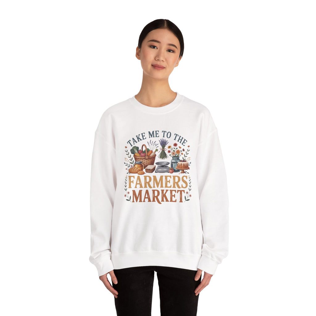Take Me to the Farmers Market Sweatshirt | Farm Produce Graphic Crewneck