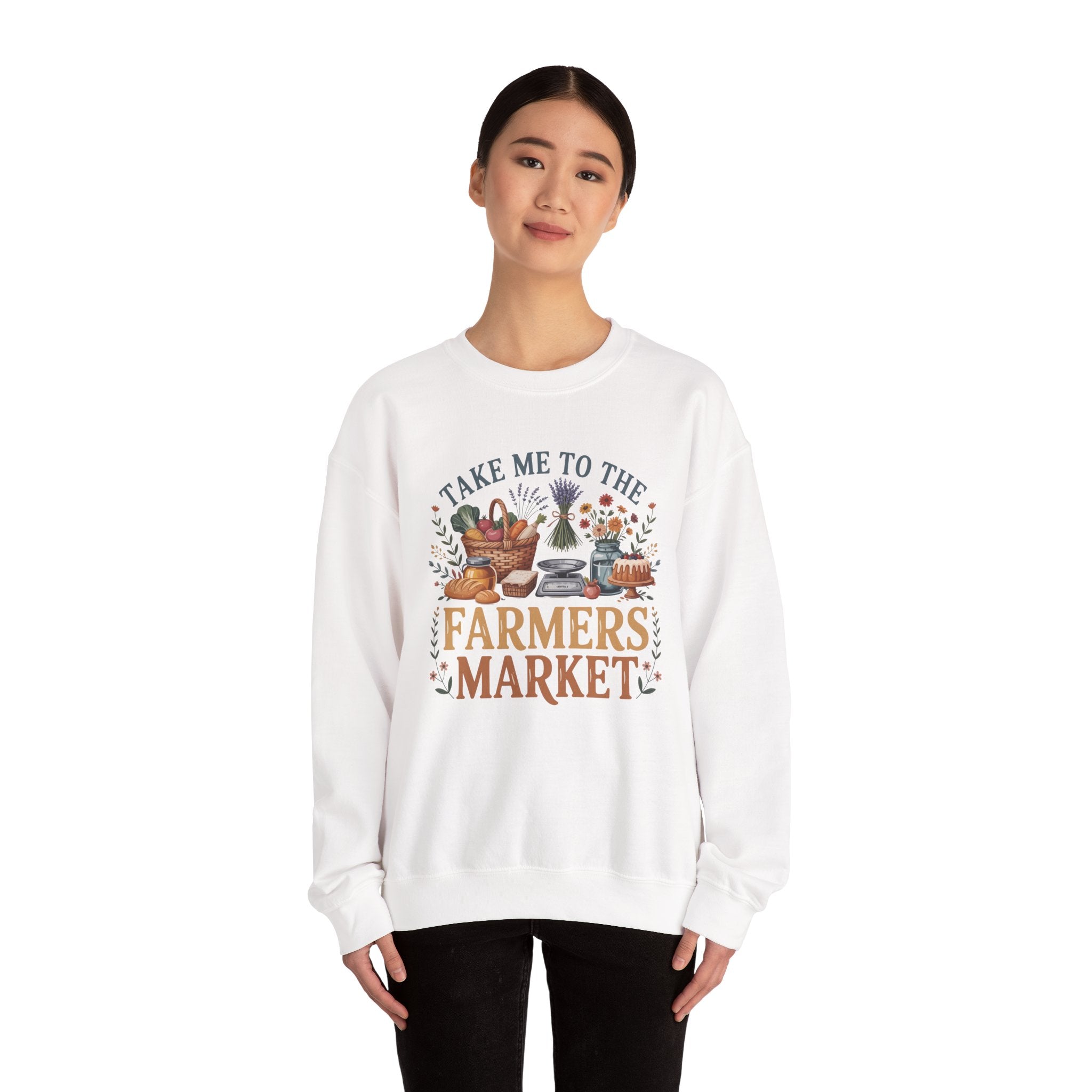 Take Me to the Farmers Market Sweatshirt | Farm Produce Graphic Crewneck