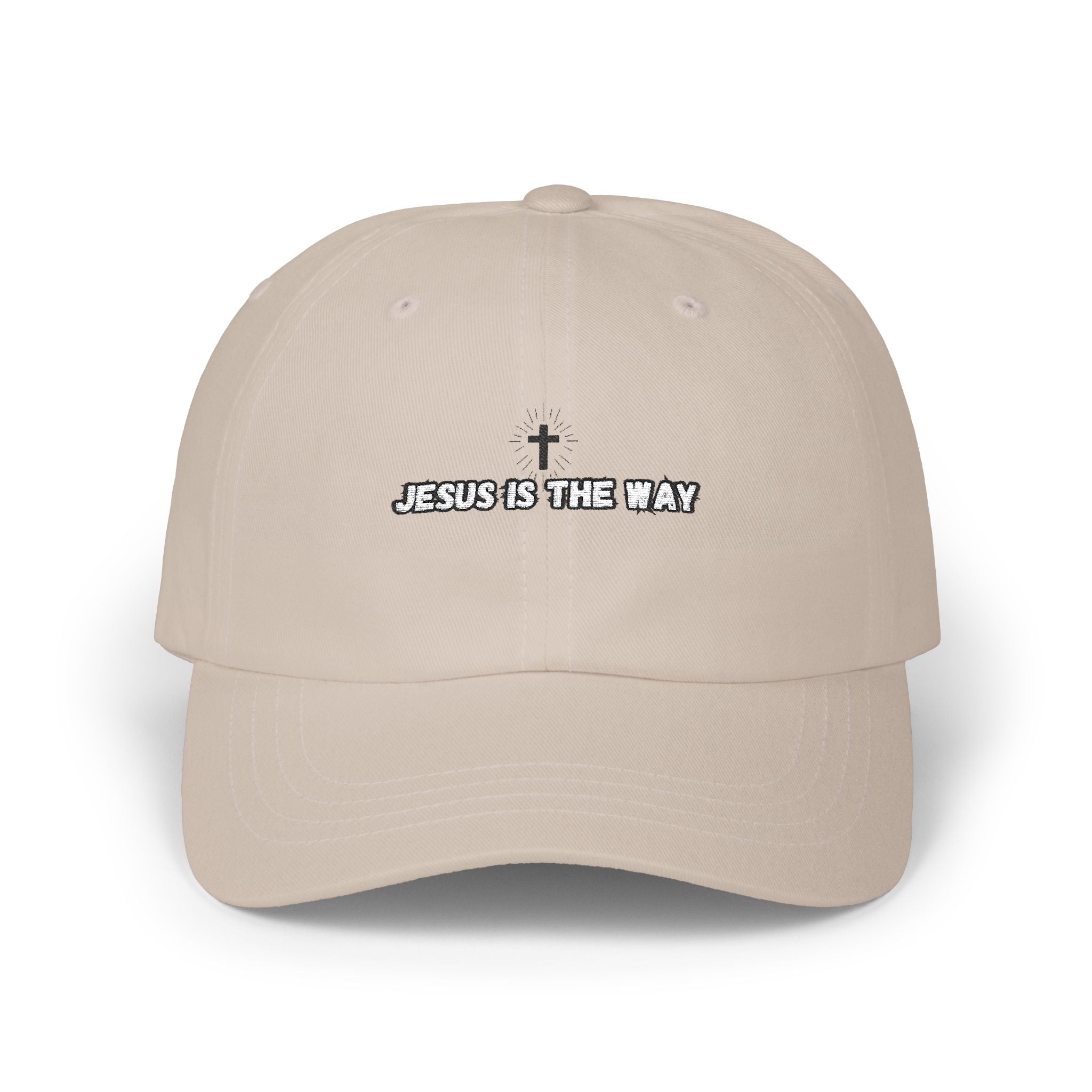 Jesus is the Way Classic Dad Embroidery Cap - Casual Hat, Religious Gift, Everyday Wear, Christian Fashion, Trendy Accessories