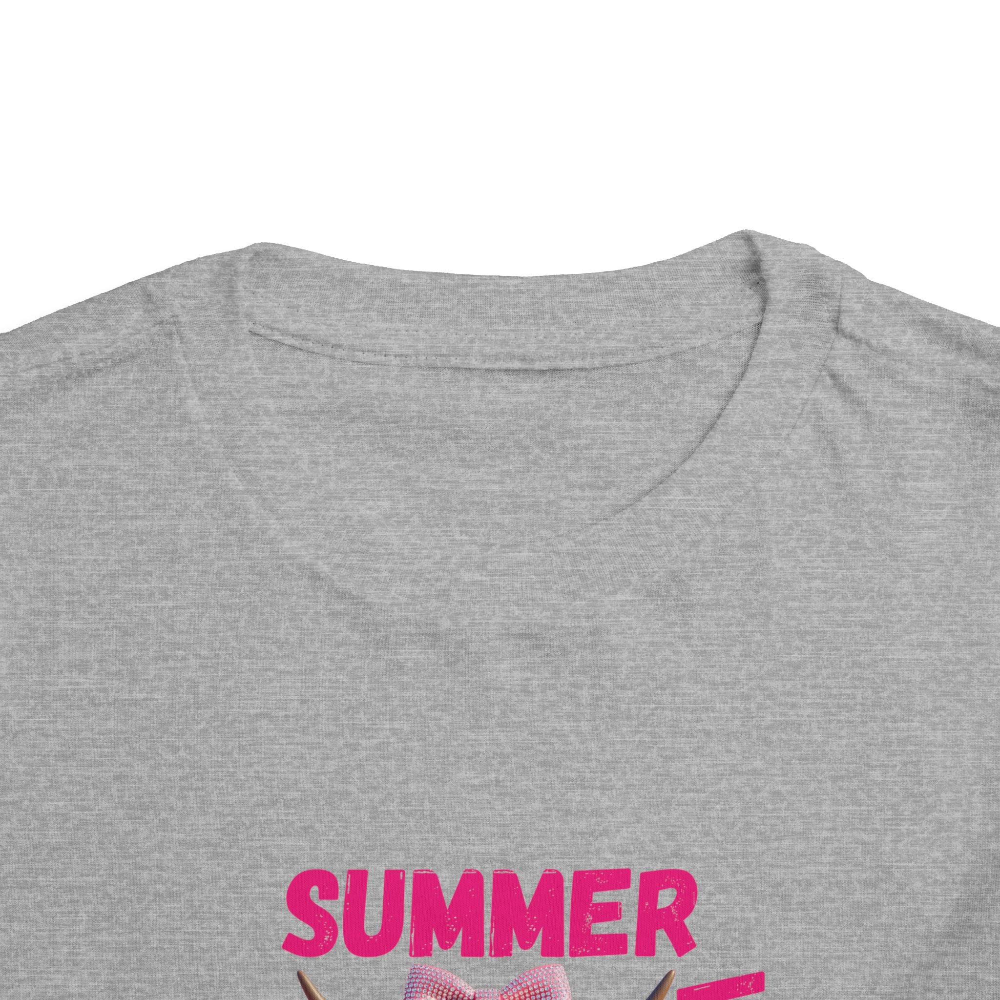 Toddler Girl's Summer Vibes Tee, Cute T-Shirt, Beach Outfit, Vacation Wear, Summer Party Top, Gifts for Toddlers