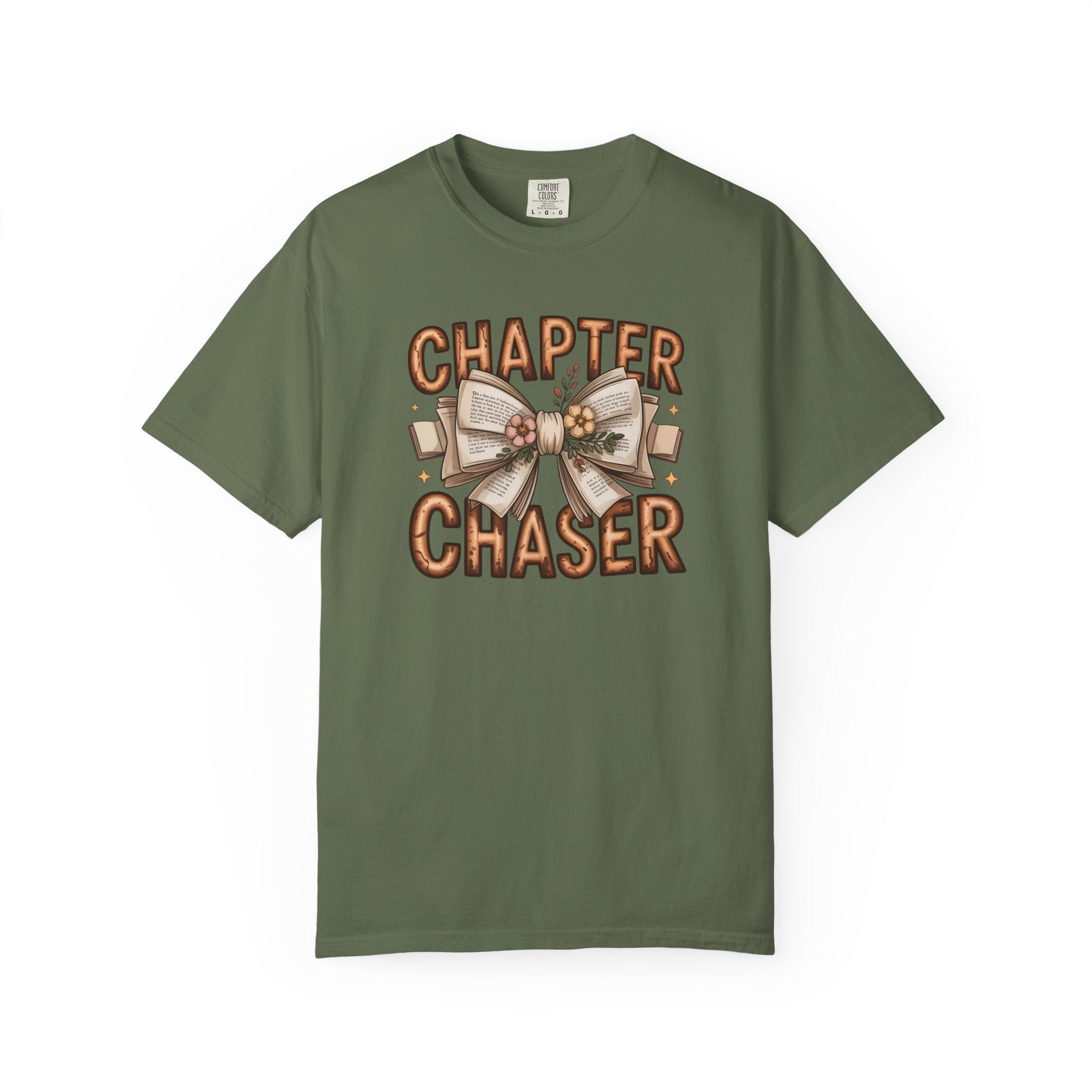 Comfort Colors® Chapter Chaser Garment-Dyed T-shirt - Cozy Gift for Book Lovers, Reading Enthusiasts, Book Club Shirt