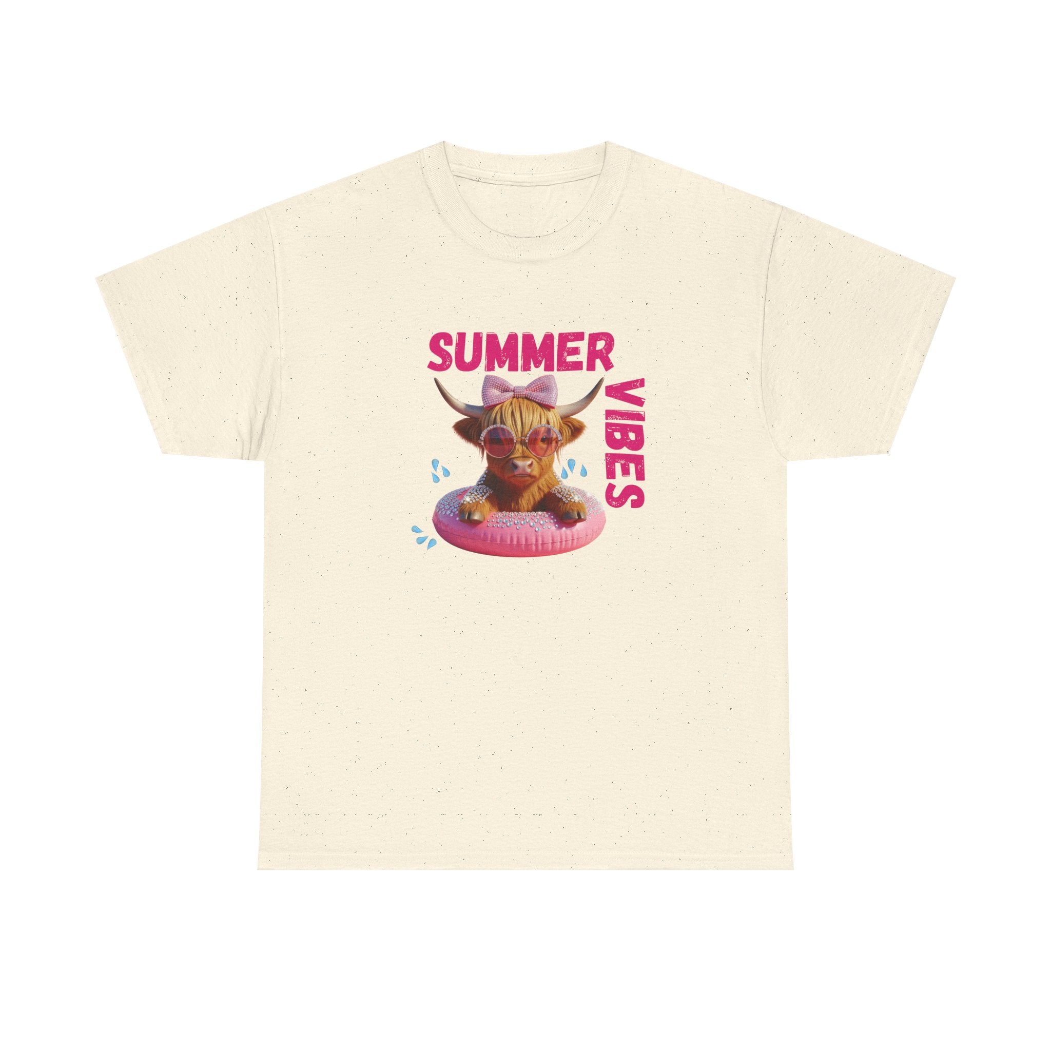 Summer Vibes Tee, Cute Summer Shirt, Relaxed Fit T-Shirt, Beachwear Top, Gift for Friends, Summer Party Apparel