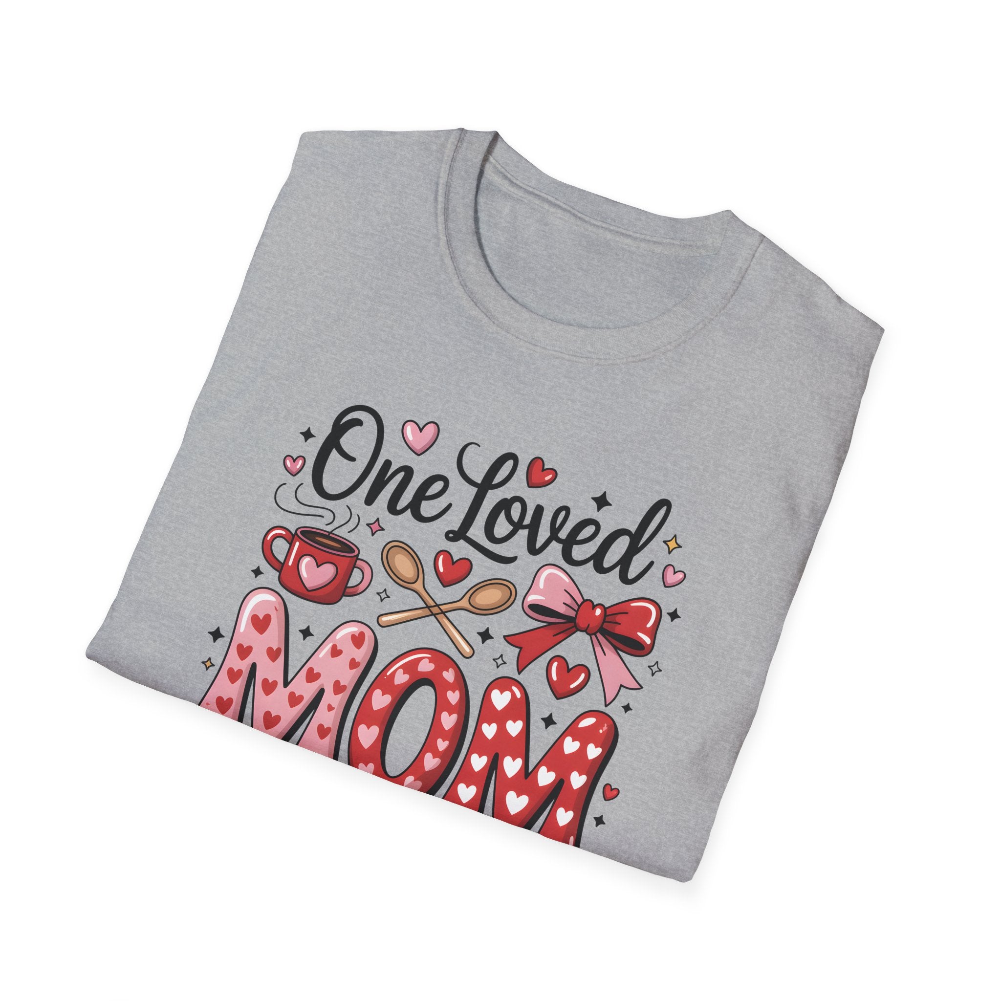 One Loved Mom T-Shirt — Cute Heart & Bow Mother's Day Tee