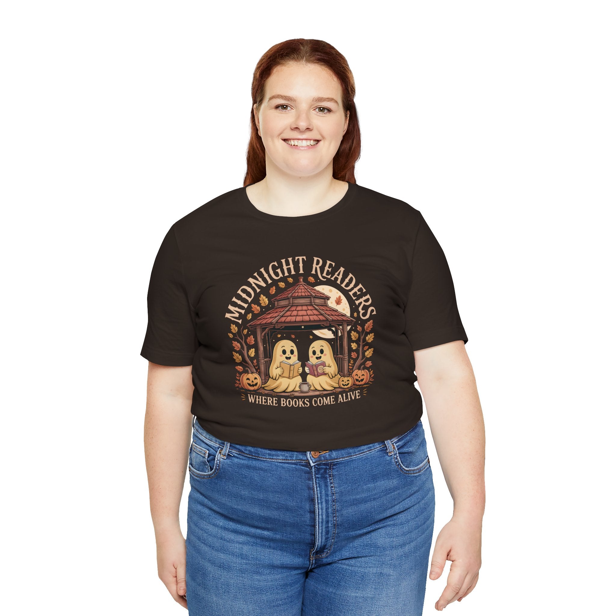 Midnight Readers Tee - Cozy Halloween Shirt, Reading Gifts, Book Lovers Tee, Fall Apparel, Spooky Season Outfit