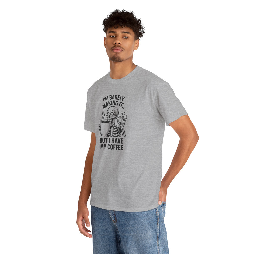 Coffee Skeleton Tee, Funny Graphic T-Shirt for Coffee Lovers, Unisex Heavy Cotton Tee, Perfect for Casual Outings, Gifts for Him/Her, [...]