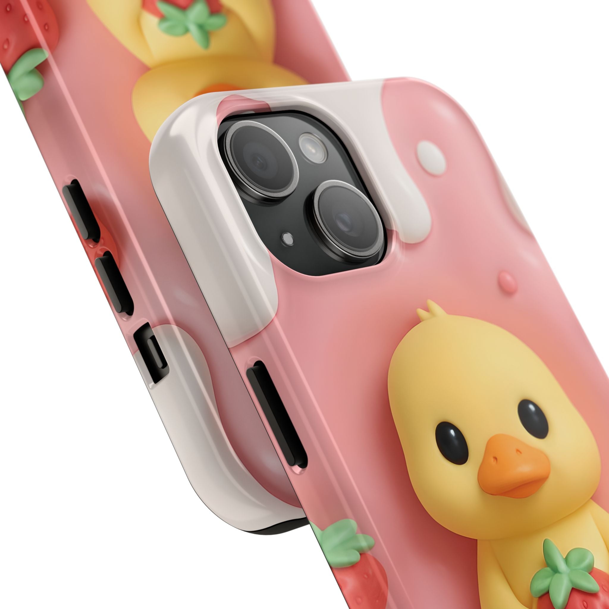 Cute Duck Phone Case for iPhone 17, 16, 15, 14, 13, iPhone Pro 16, 15, 14, 13, iPhone Pro Max 16, 15, 14, 13, Samsung S24, S23, S22, S21