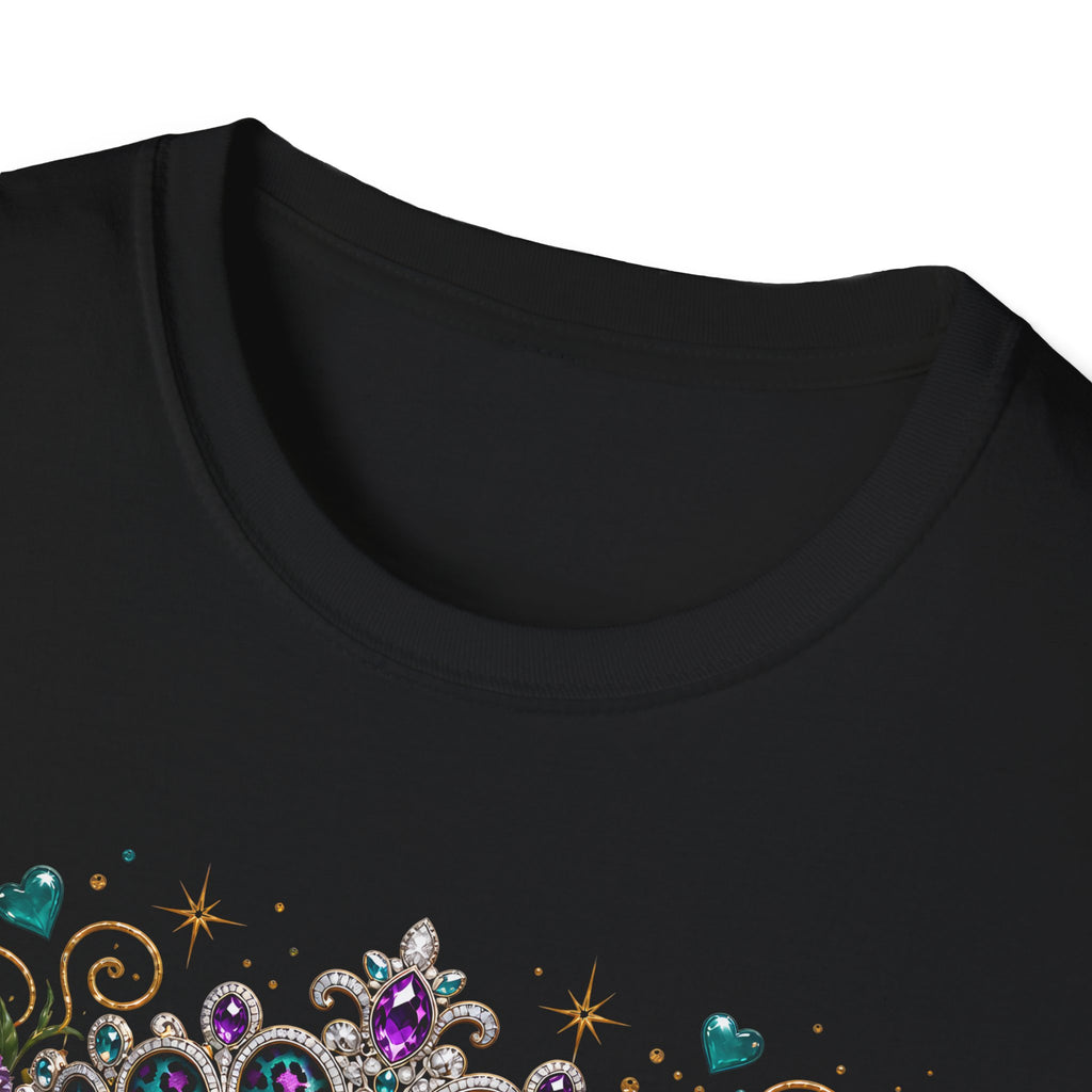 Birthday Girl Floral Tee — Sparkling Tiara & Roses Birthday T-Shirt