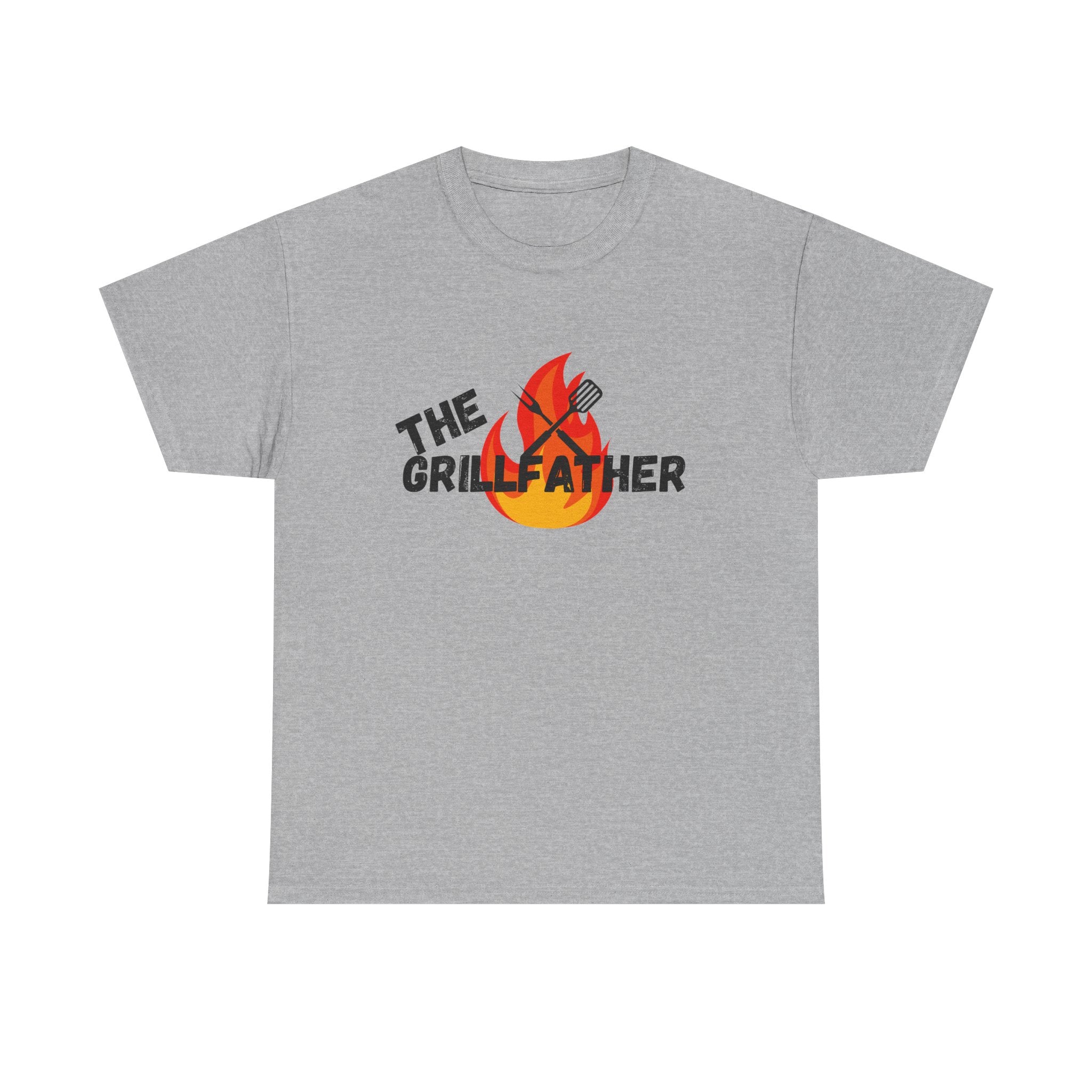 The Grillfather Tee - Perfect for BBQ Lovers, Father's Day, Cookouts, Unisex Cotton T-Shirt, Grilling Apparel, Gift for Dad