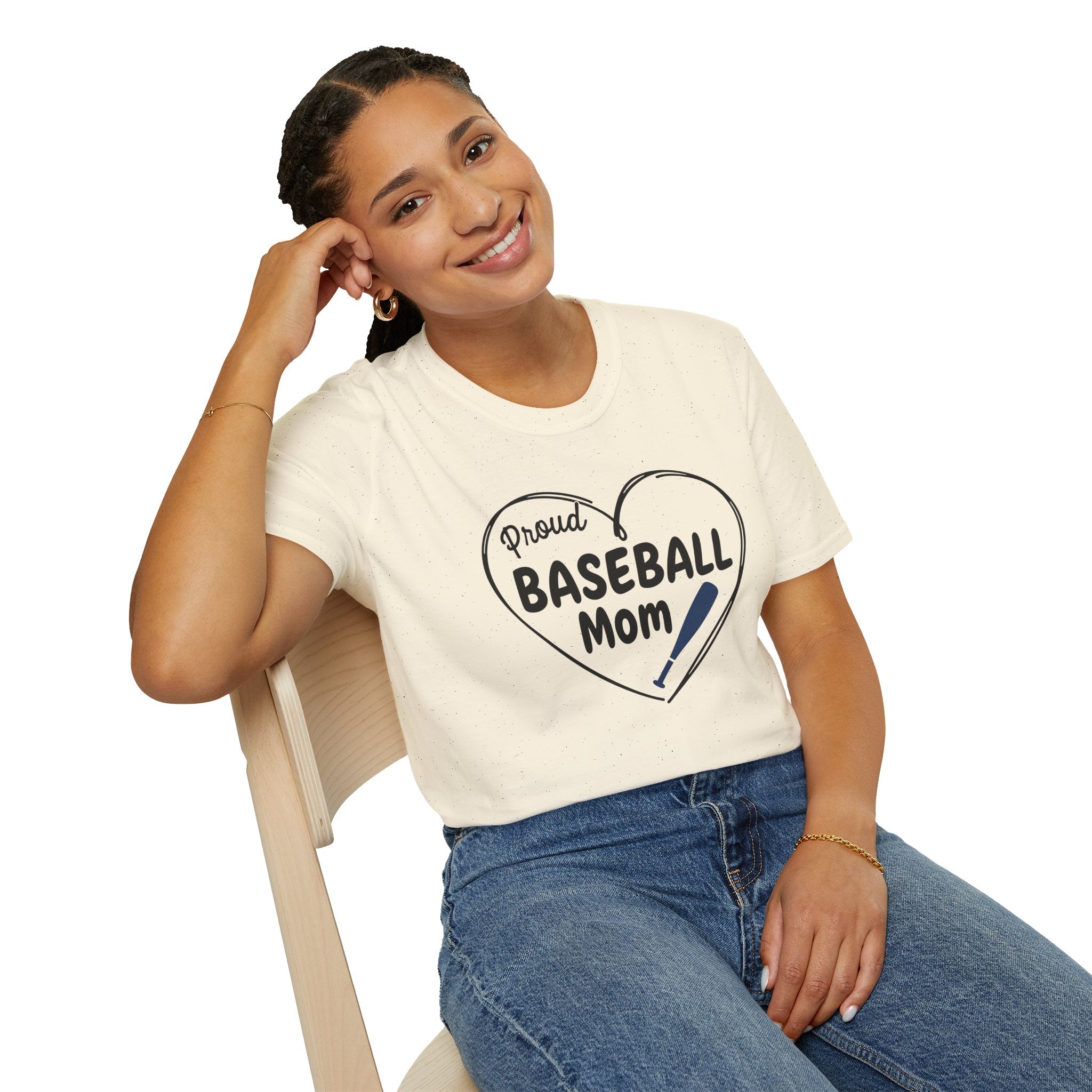 Proud Baseball Mom T-Shirt | Casual Mom Game Day Tee