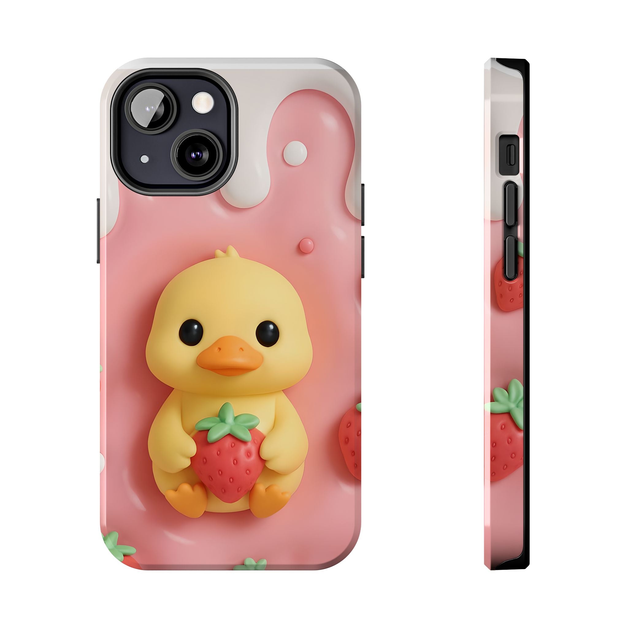 Cute Duck Phone Case for iPhone 17, 16, 15, 14, 13, iPhone Pro 16, 15, 14, 13, iPhone Pro Max 16, 15, 14, 13, Samsung S24, S23, S22, S21