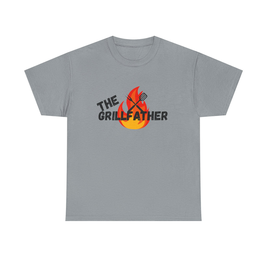 The Grillfather Tee - Perfect for BBQ Lovers, Father's Day, Cookouts, Unisex Cotton T-Shirt, Grilling Apparel, Gift for Dad