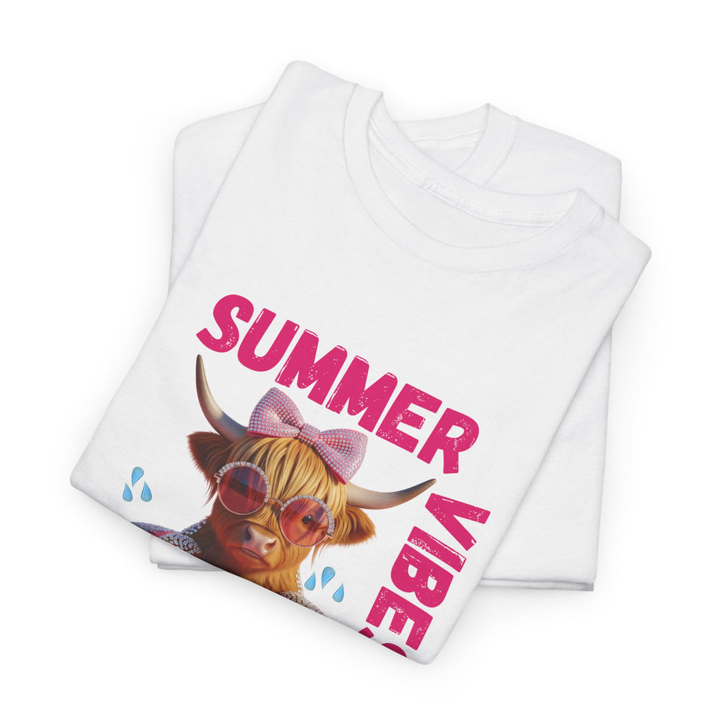 Summer Vibes Tee, Cute Summer Shirt, Relaxed Fit T-Shirt, Beachwear Top, Gift for Friends, Summer Party Apparel